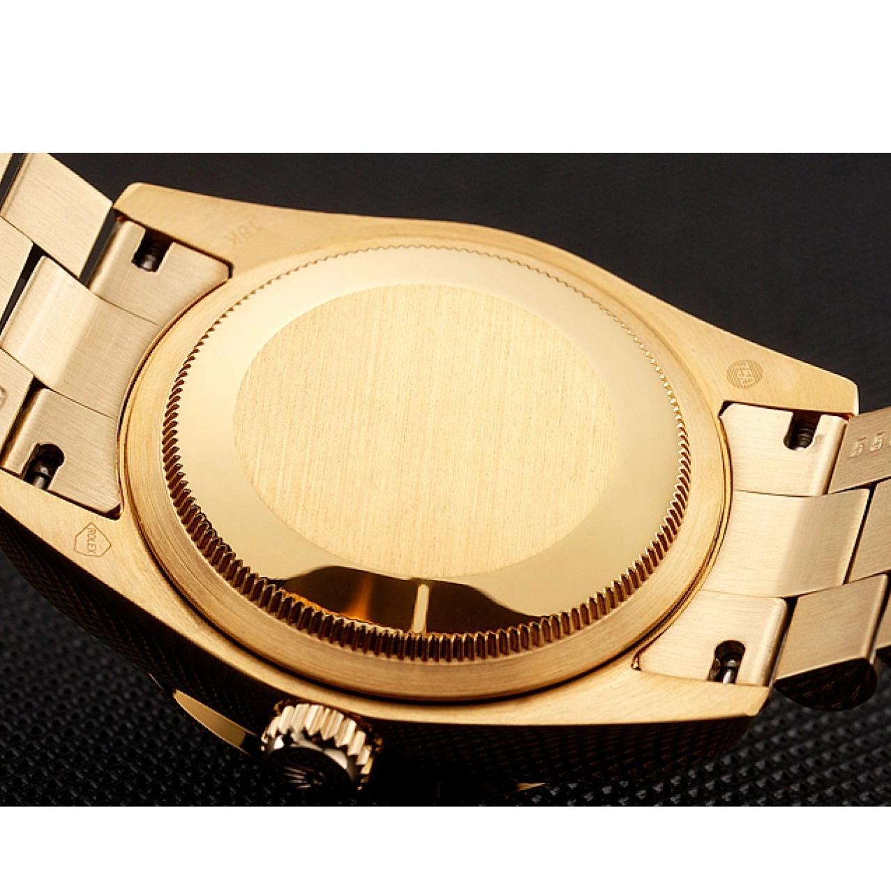 Aaa replica Gold Diamond Swiss Dial 1454097 Datejust Champagne Bracelet Rolex Bezel 0714
